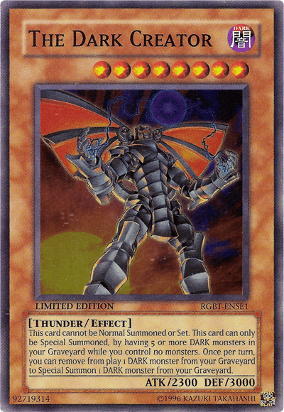 The Dark Creator [RGBT-ENSE1] Super Rare (ONLINE ORDER ONLY)