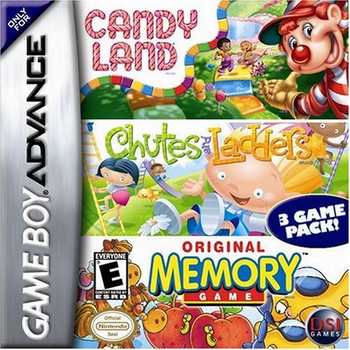 CandyLand / Chutes & Ladders / Original Memory Game (Gameboy Advance) (ONLINE ORDER ONLY)