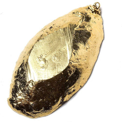 61x31mm Gold Leafed Septarian Focal Bead 1 piece (ONLINE ORDER ONLY)