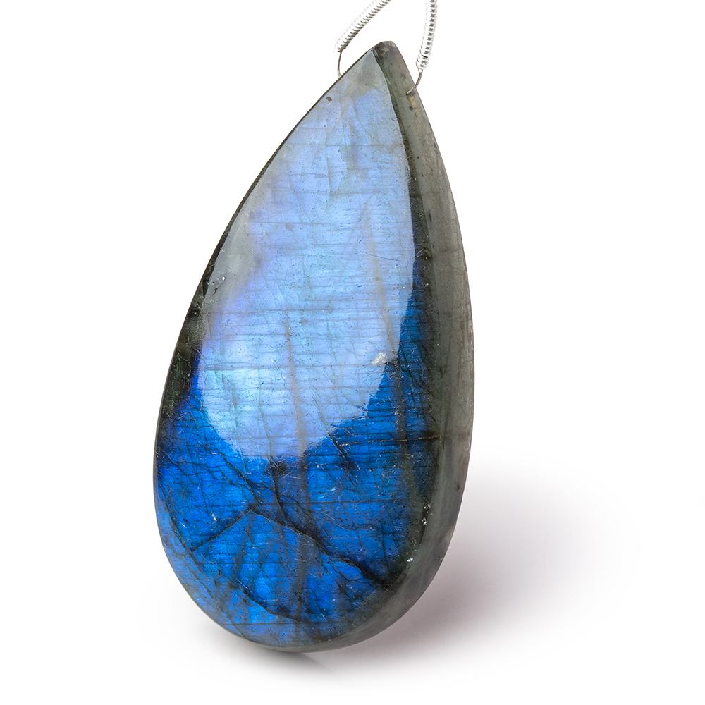 61x32x10mm Labradorite Plain Pear Pendant 1 AAA Focal (ONLINE ORDER ONLY)