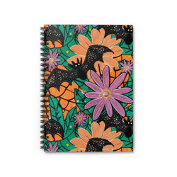 Blooms & Bats Spiral Notebook - Ruled Line (ONLINE ORDER ONLY)