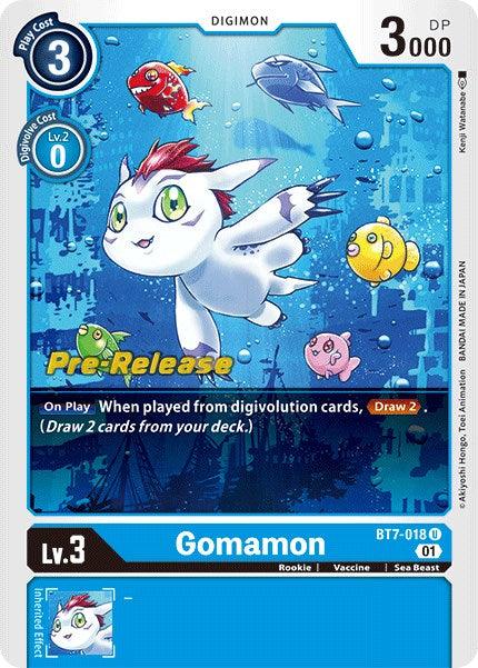 Gomamon [BT7-018] [Next Adventure Pre-Release Cards] (ONLINE ORDER ONLY)