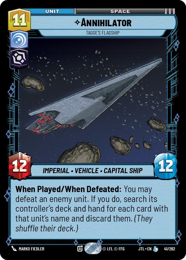 Annihilator - Tagge's Flagship (041/262) [Jump to Lightspeed] (ONLINE ORDER ONLY)
