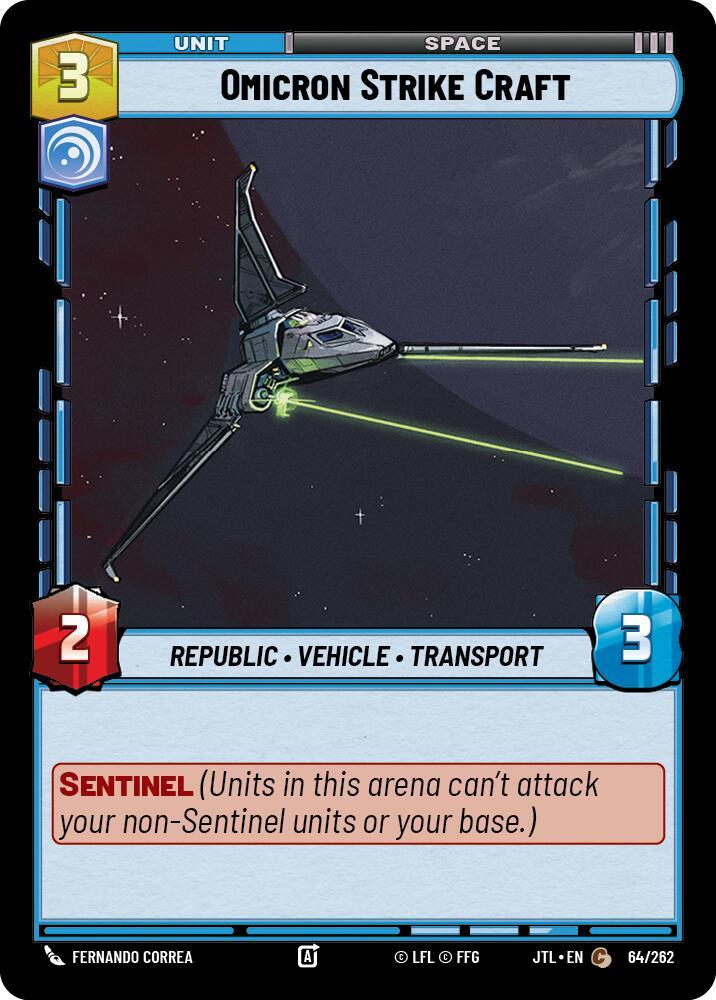 Omicron Strike Craft (064/262) [Jump to Lightspeed] (ONLINE ORDER ONLY)