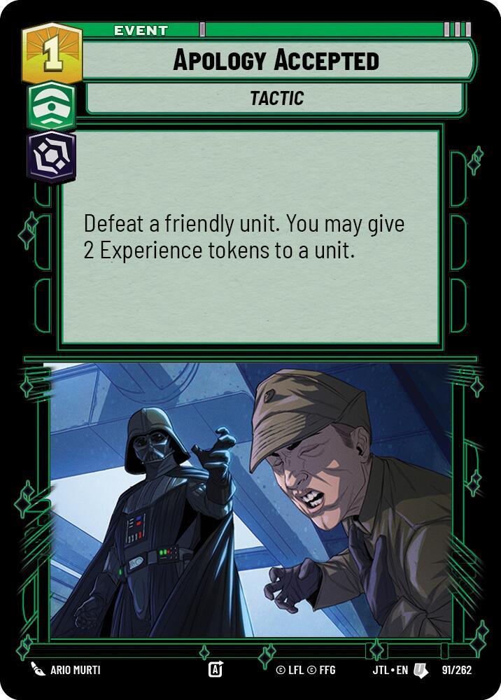 Apology Accepted (091/262) [Jump to Lightspeed] (ONLINE ORDER ONLY)