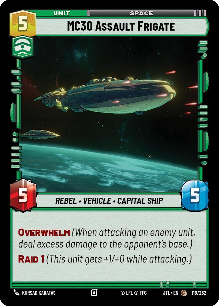 MC30 Assault Frigate (118/262) [Jump to Lightspeed] (ONLINE ORDER ONLY)
