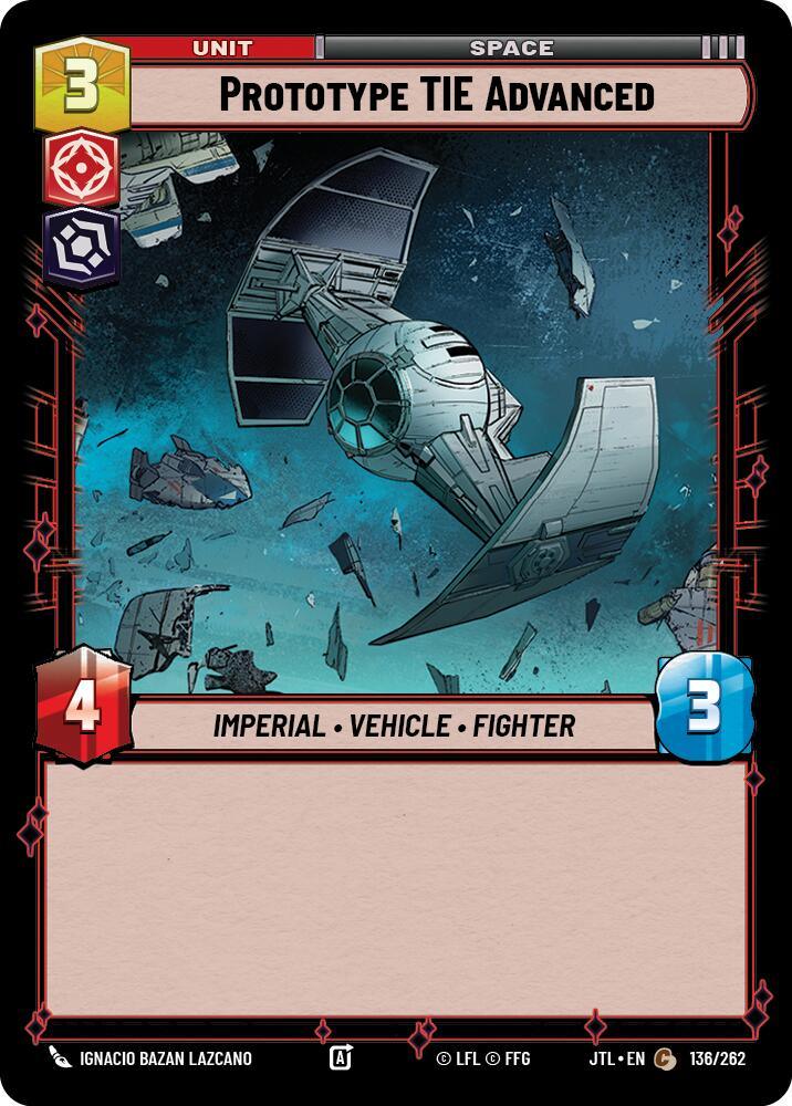 Prototype TIE Advanced (136/262) [Jump to Lightspeed] (ONLINE ORDER ONLY)