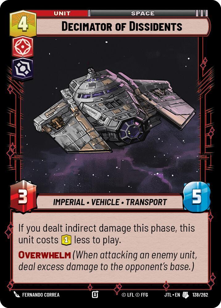 Decimator of Dissidents (138/262) [Jump to Lightspeed] (ONLINE ORDER ONLY)