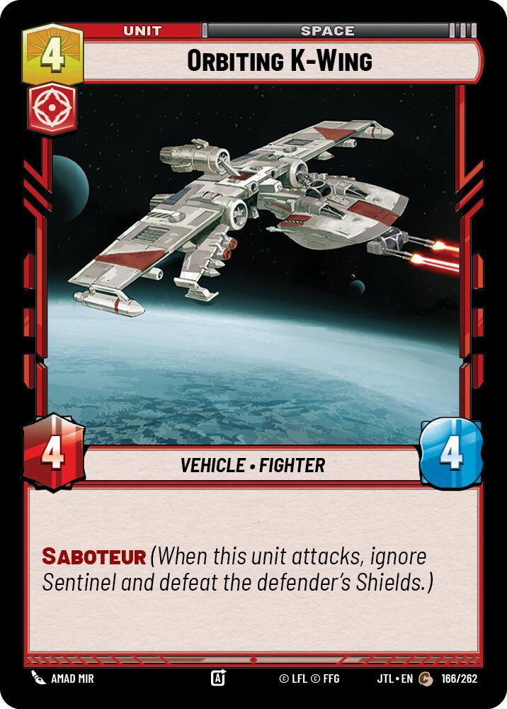 Orbiting K-Wing (166/262) [Jump to Lightspeed] (ONLINE ORDER ONLY)