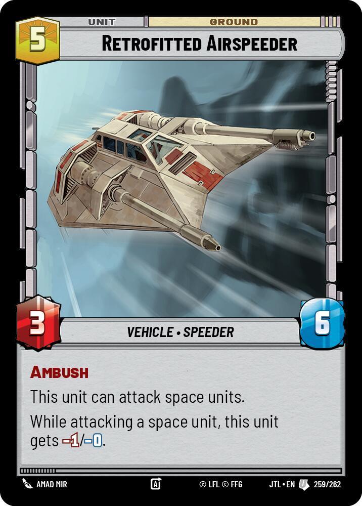 Retrofitted Airspeeder (259/262) [Jump to Lightspeed] (ONLINE ORDER ONLY)