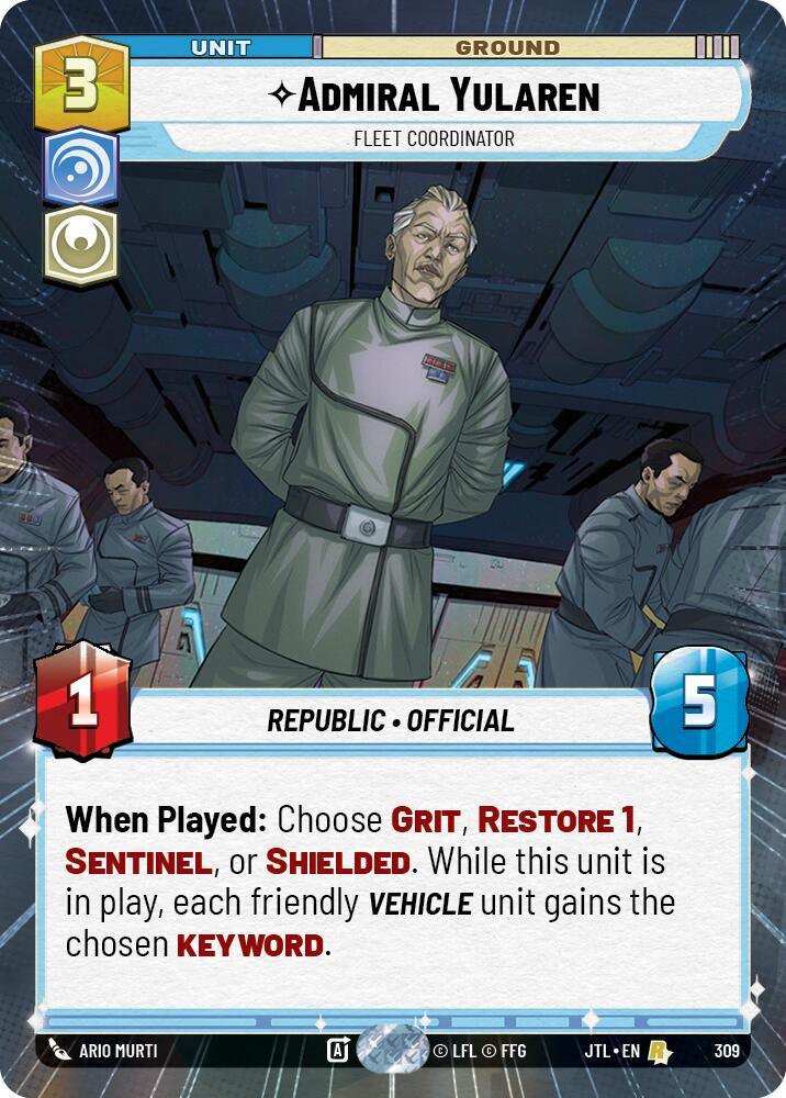 Admiral Yularen - Fleet Coordinator (Hyperspace) (309) [Jump to Lightspeed] (ONLINE ORDER ONLY)