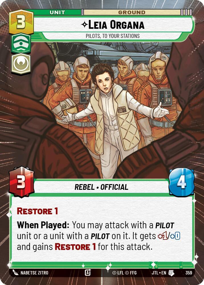 Leia Organa - Pilots, To Your Stations (Hyperspace) (359) [Jump to Lightspeed] (ONLINE ORDER ONLY)
