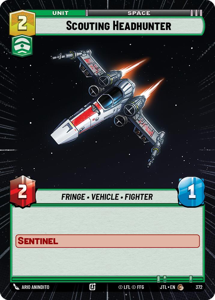 Scouting Headhunter (372) (Hyperspace) (372) [Jump to Lightspeed]