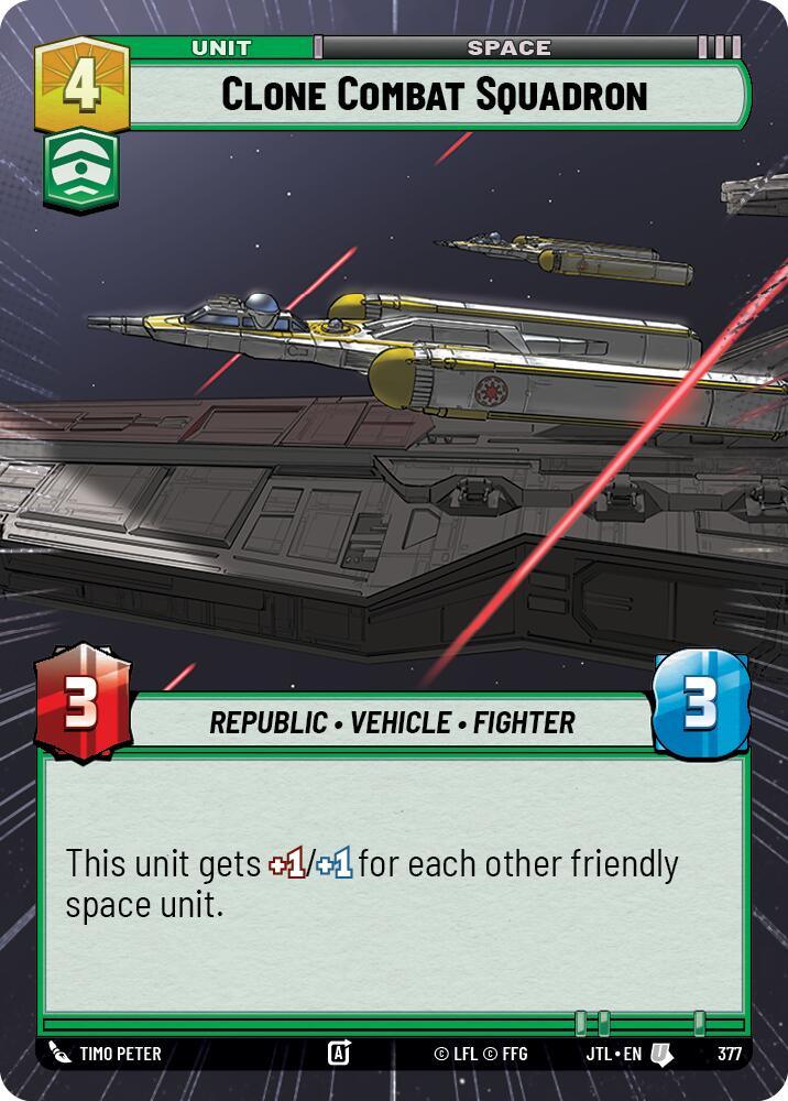 Clone Combat Squadron (Hyperspace) (377) [Jump to Lightspeed] (ONLINE ORDER ONLY)