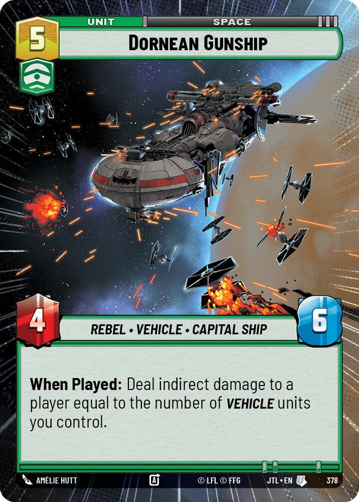 Dornean Gunship (Hyperspace) (378) [Jump to Lightspeed] (ONLINE ORDER ONLY)