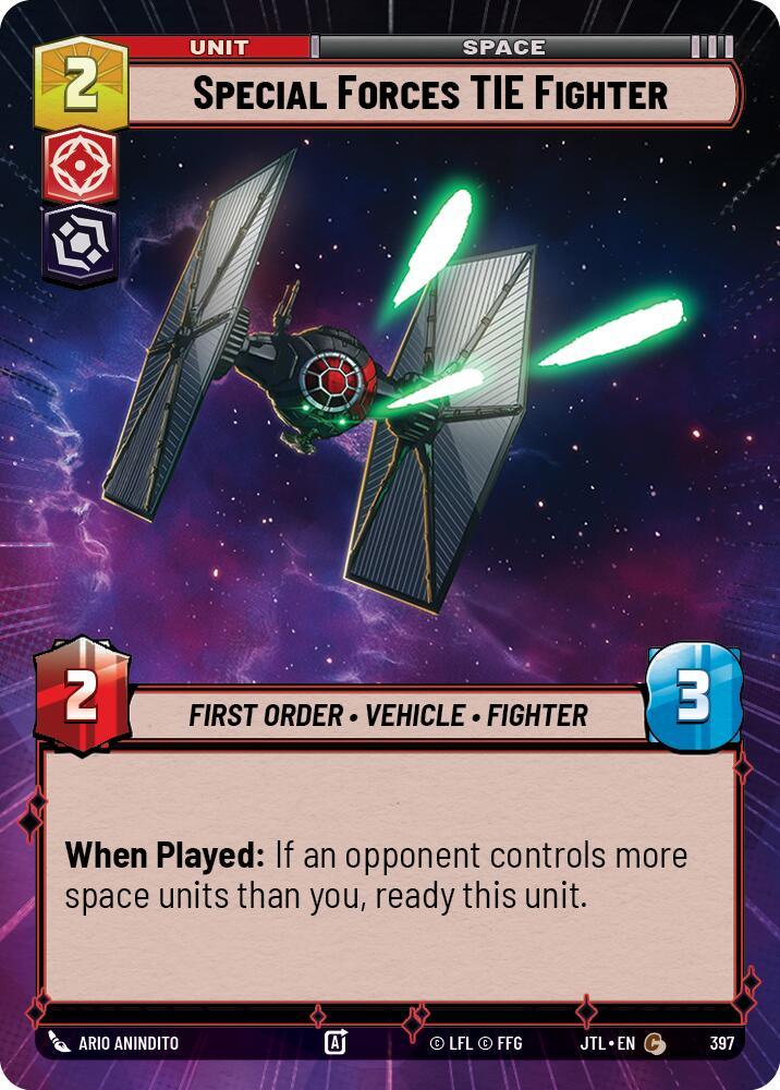 Special Forces TIE Fighter (Hyperspace) (397) [Jump to Lightspeed] (ONLINE ORDER ONLY)