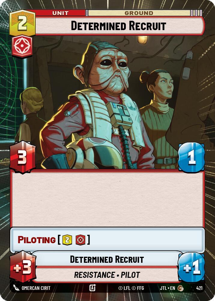 Determined Recruit (Hyperspace) (421) [Jump to Lightspeed] (ONLINE ORDER ONLY)