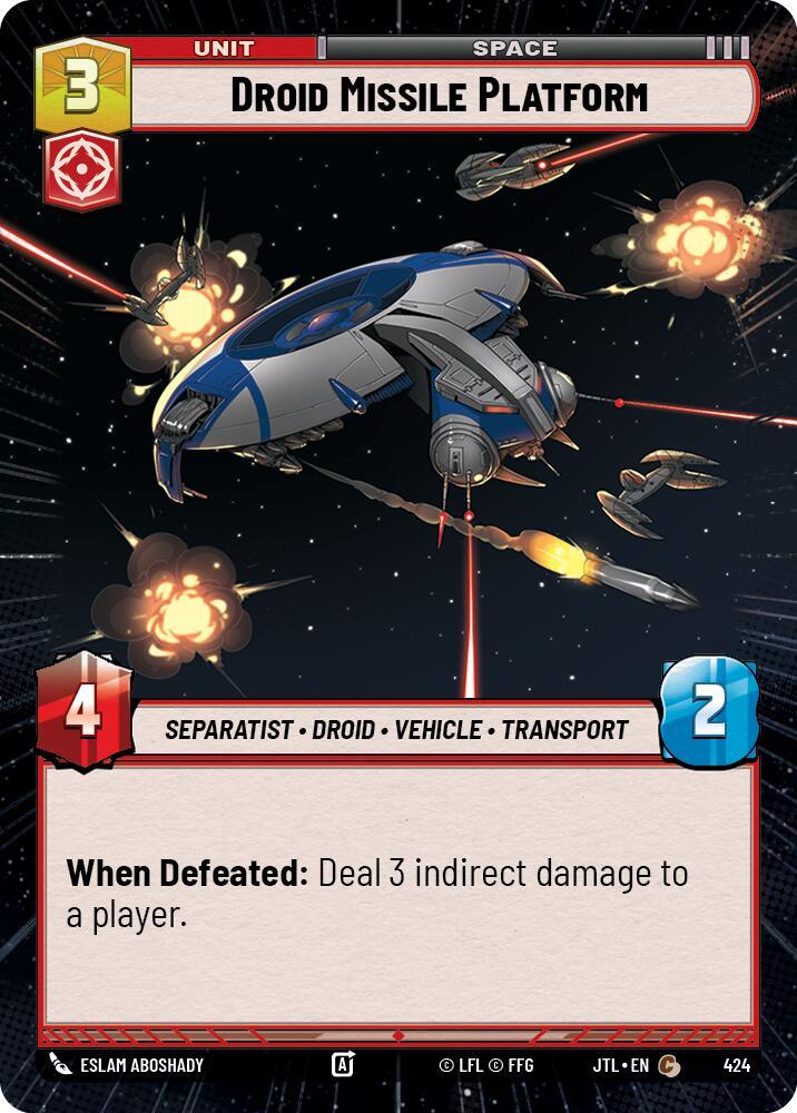 Droid Missile Platform (Hyperspace) (424) [Jump to Lightspeed] (ONLINE ORDER ONLY)