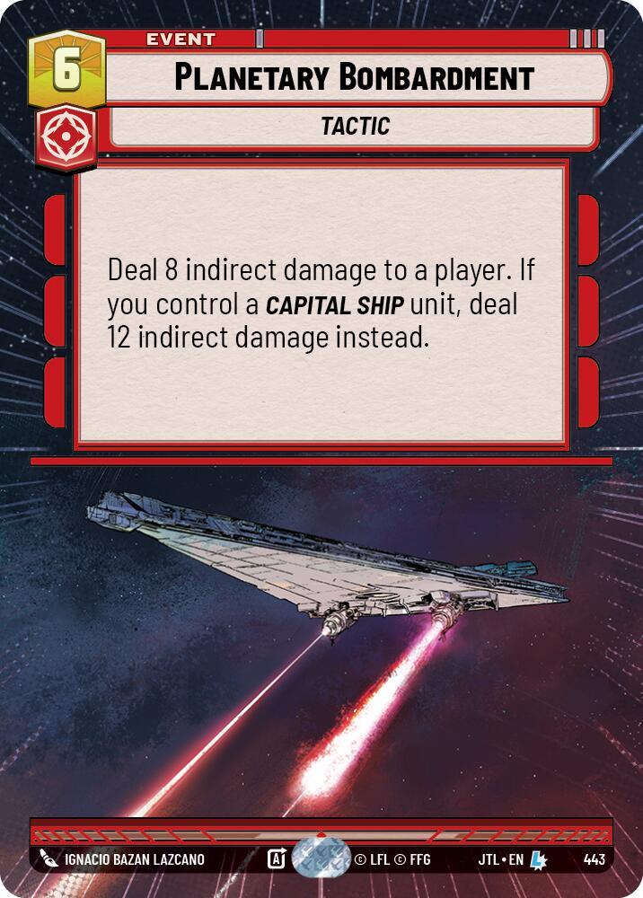 Planetary Bombardment (Hyperspace) (443) [Jump to Lightspeed] (ONLINE ORDER ONLY)