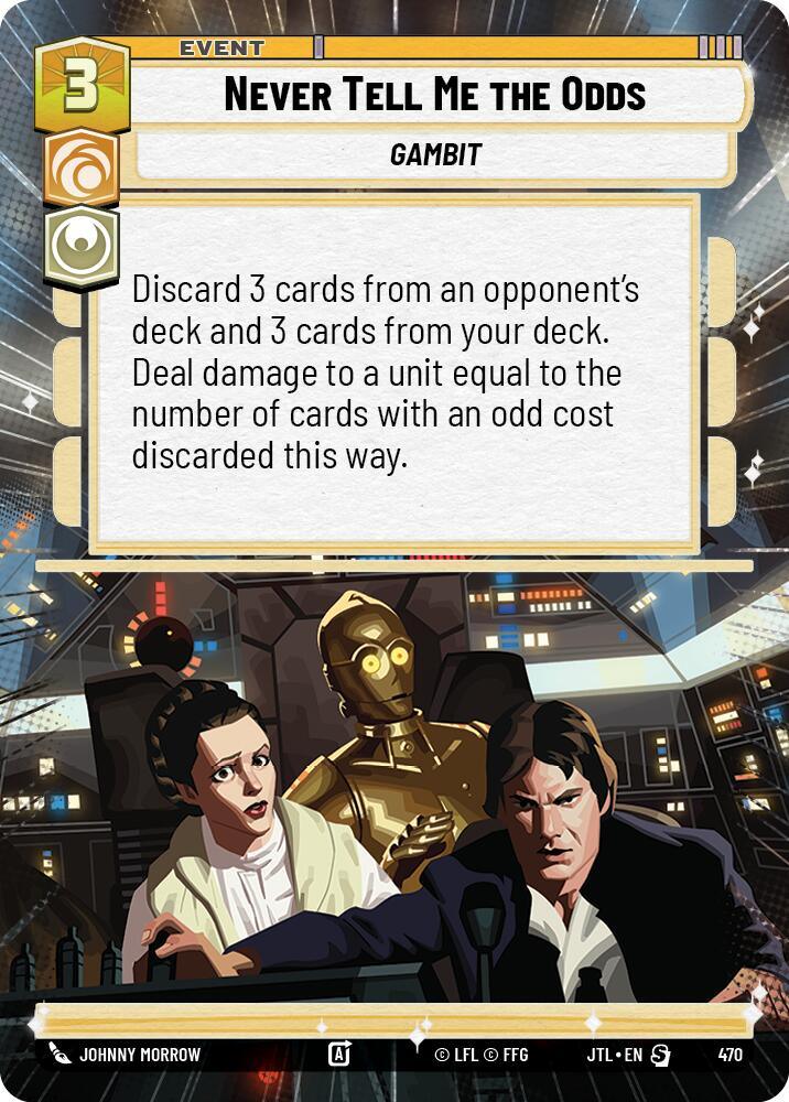 Never Tell Me the Odds (Hyperspace) (470) [Jump to Lightspeed] (ONLINE ORDER ONLY)