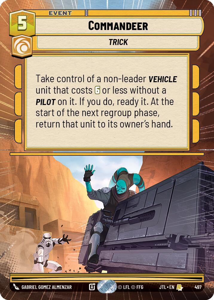 Commandeer (Hyperspace) (497) [Jump to Lightspeed] (ONLINE ORDER ONLY)