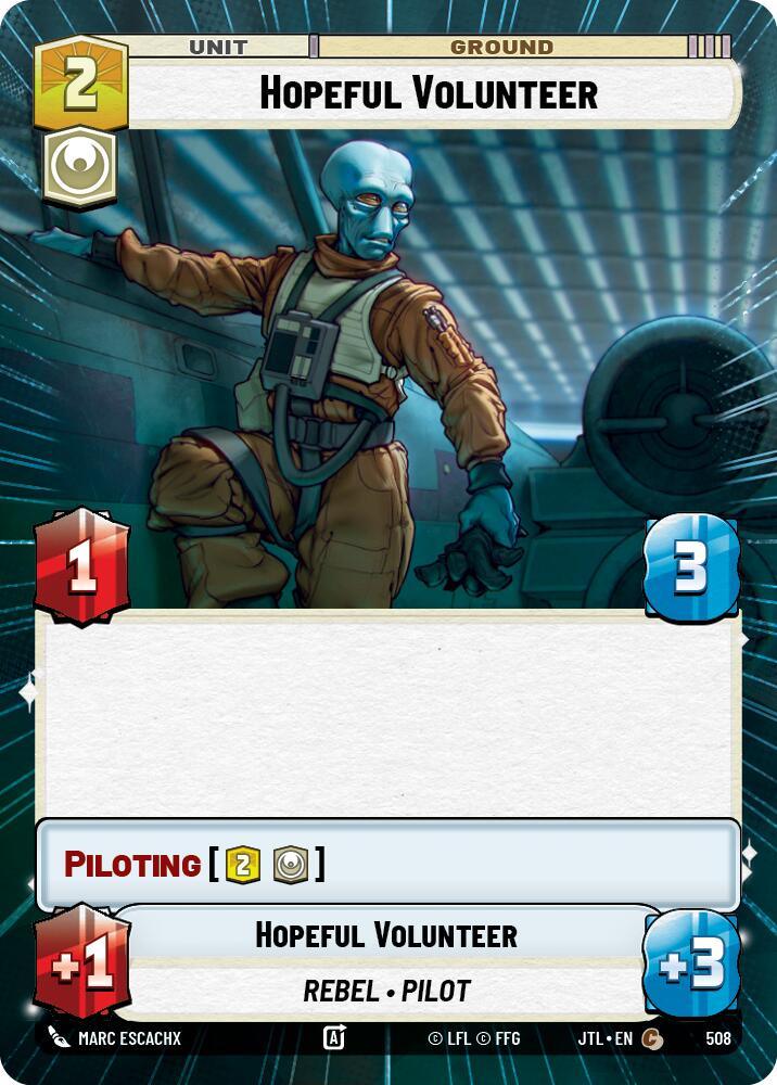 Hopeful Volunteer (Hyperspace) (508) [Jump to Lightspeed] (ONLINE ORDER ONLY)