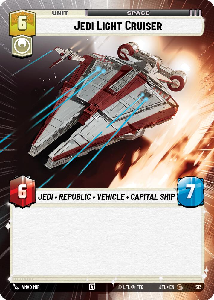 Jedi Light Cruiser (513) (Hyperspace) (513) [Jump to Lightspeed]