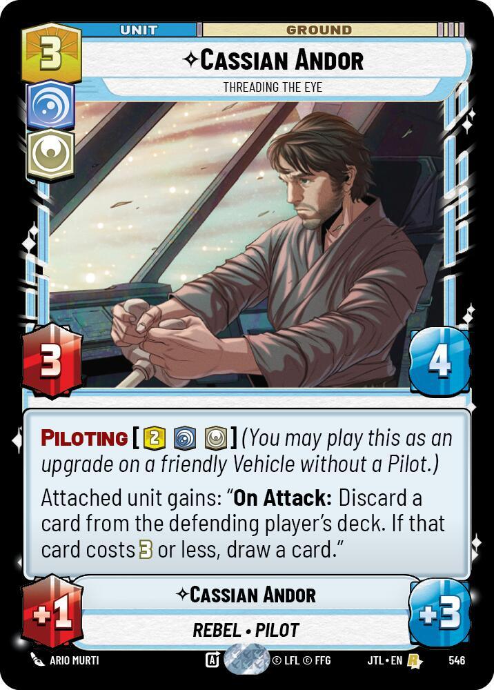 Cassian Andor - Threading the Eye (Foil) (546) [Jump to Lightspeed] (ONLINE ORDER ONLY)