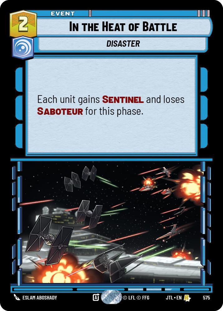 In the Heat of Battle (Foil) (575) [Jump to Lightspeed] (ONLINE ORDER ONLY)