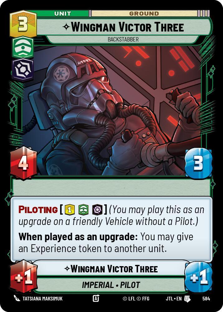 Wingman Victor Three - Backstabber (Foil) (584) [Jump to Lightspeed] (ONLINE ORDER ONLY)