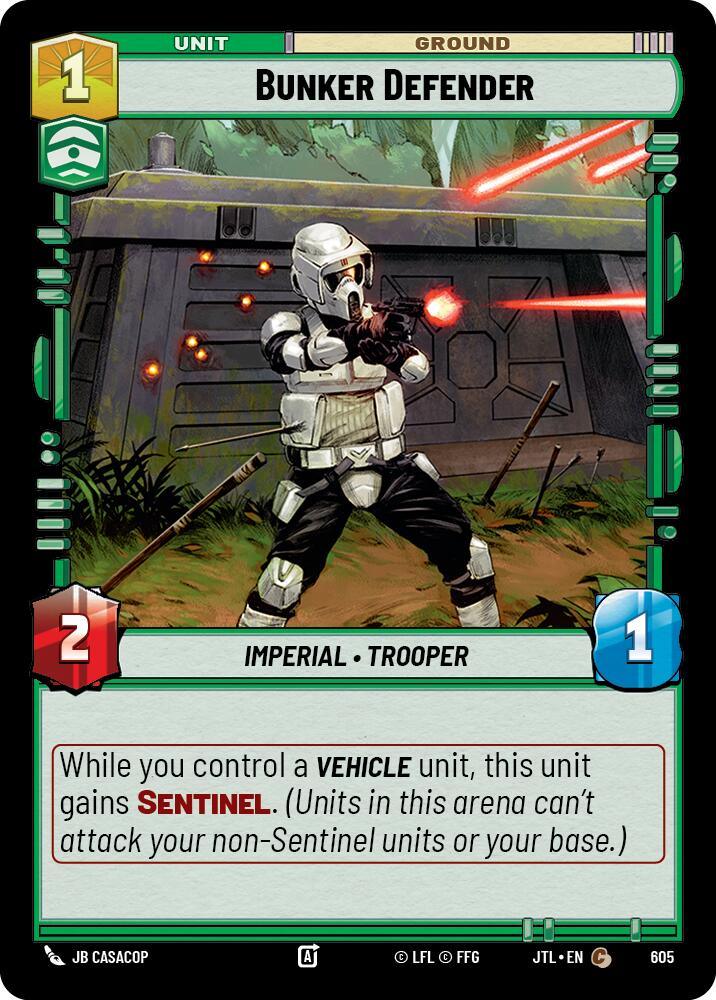 Bunker Defender (Foil) (605) [Jump to Lightspeed] (ONLINE ORDER ONLY)