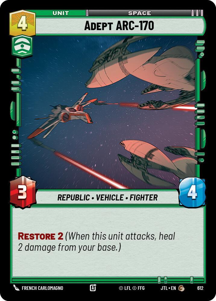 Adept ARC-170 (Foil) (612) [Jump to Lightspeed] (ONLINE ORDER ONLY)