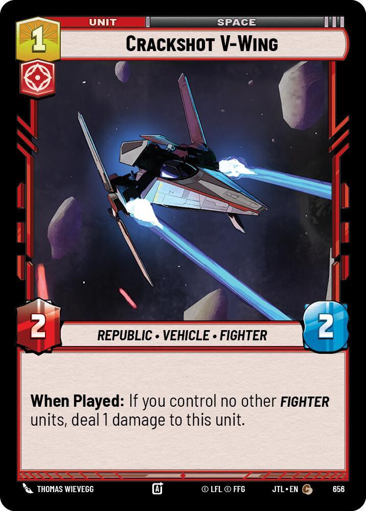 Crackshot V-Wing (Foil) (656) [Jump to Lightspeed] (ONLINE ORDER ONLY)