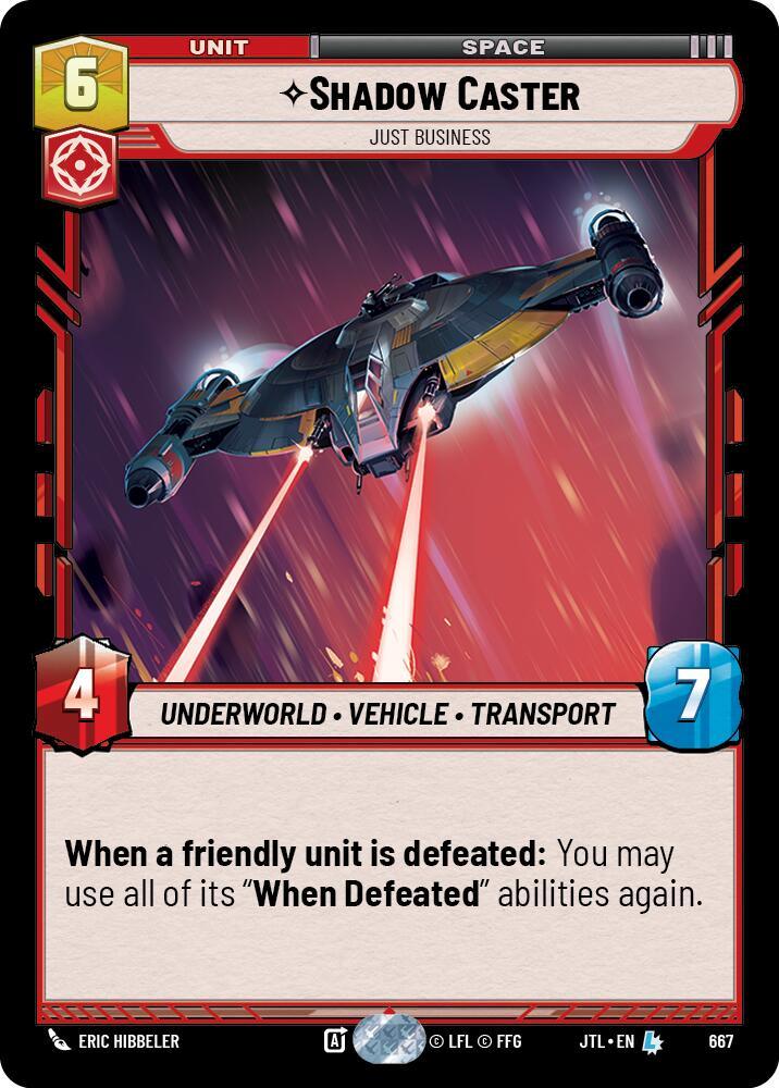 Shadow Caster - Just Business (Foil) (667) [Jump to Lightspeed] (ONLINE ORDER ONLY)