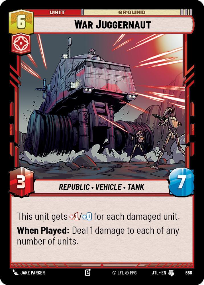 War Juggernaut (Foil) (668) [Jump to Lightspeed] (ONLINE ORDER ONLY)