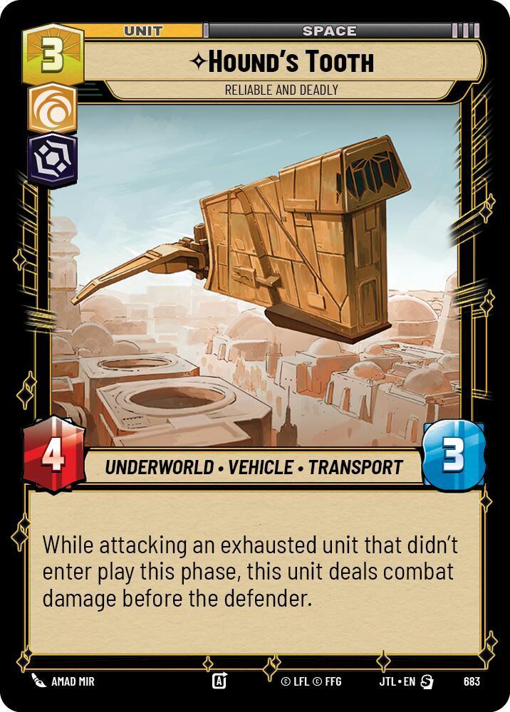 Hound's Tooth - Reliable and Deadly (Foil) (683) [Jump to Lightspeed] (ONLINE ORDER ONLY)