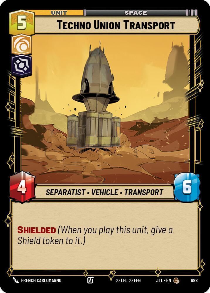 Techno Union Transport (Foil) (688) [Jump to Lightspeed] (ONLINE ORDER ONLY)