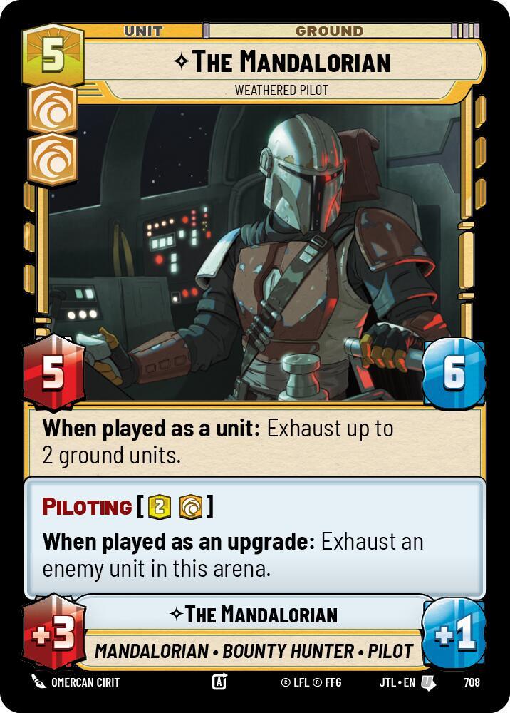 The Mandalorian - Weathered Pilot (Foil) (708) [Jump to Lightspeed] (ONLINE ORDER ONLY)