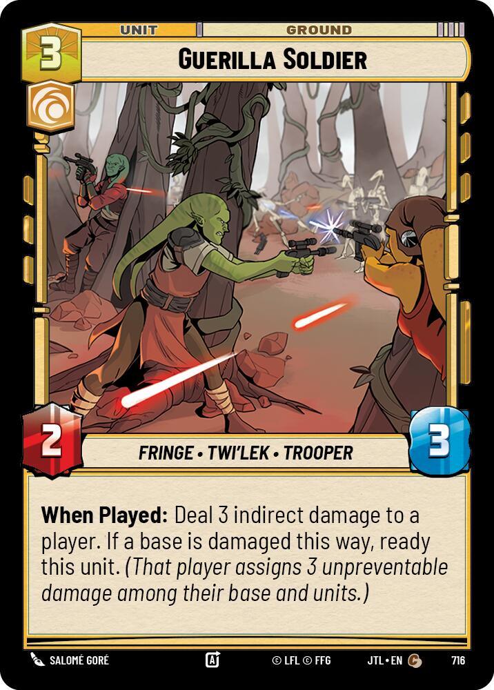 Guerilla Soldier (Foil) (716) [Jump to Lightspeed] (ONLINE ORDER ONLY)