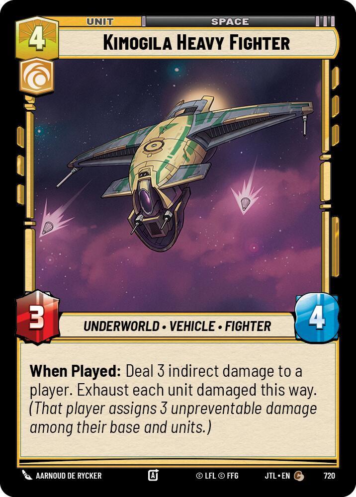 Kimogila Heavy Fighter (Foil) (720) [Jump to Lightspeed] (ONLINE ORDER ONLY)