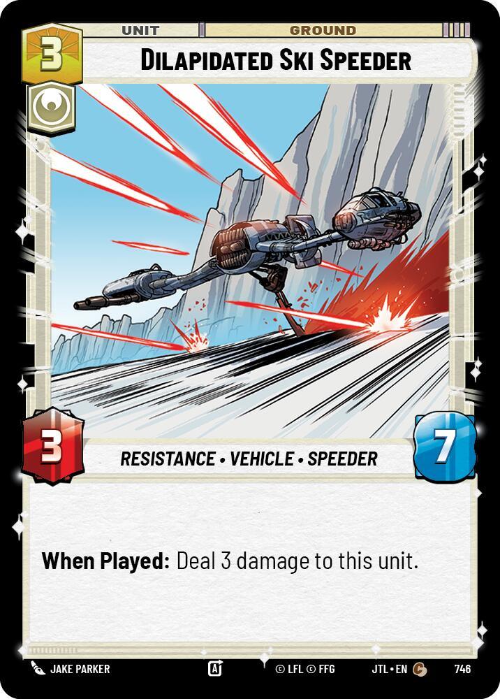 Dilapidated Ski Speeder (Foil) (746) [Jump to Lightspeed] (ONLINE ORDER ONLY)