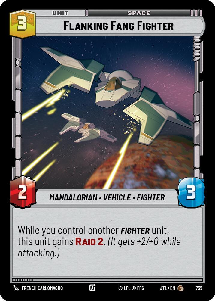 Flanking Fang Fighter (Foil) (755) [Jump to Lightspeed] (ONLINE ORDER ONLY)