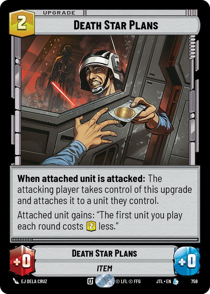 Death Star Plans (Foil) (758) [Jump to Lightspeed] (ONLINE ORDER ONLY)
