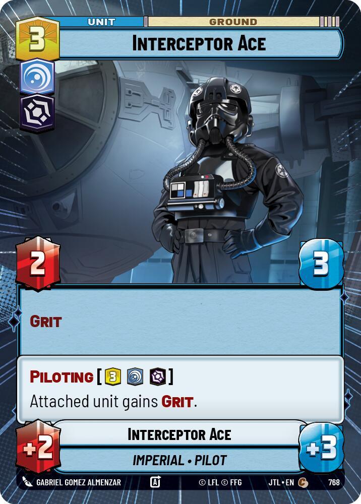 Interceptor Ace (Hyperspace Foil) (768) [Jump to Lightspeed] (ONLINE ORDER ONLY)