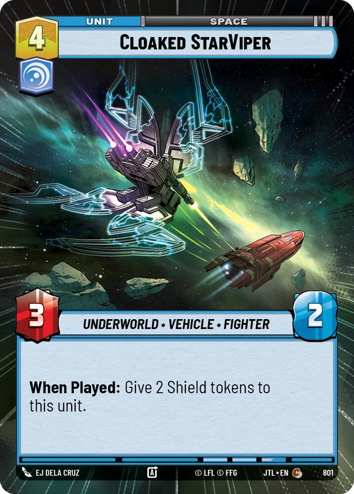 Cloaked StarViper (Hyperspace Foil) (801) [Jump to Lightspeed] (ONLINE ORDER ONLY)