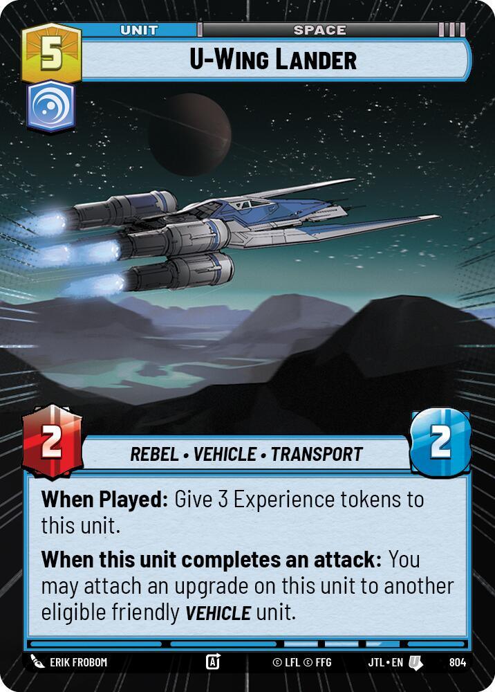 U-Wing Lander (Hyperspace Foil) (804) [Jump to Lightspeed] (ONLINE ORDER ONLY)