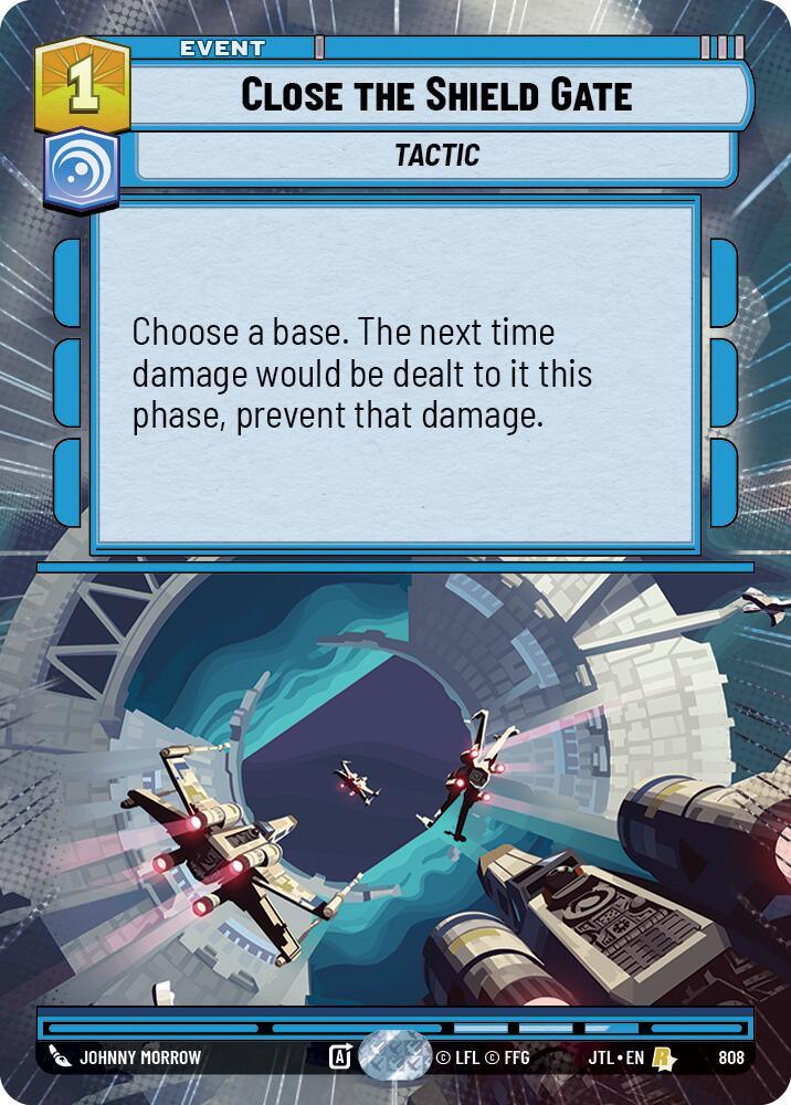 Close the Shield Gate (Hyperspace Foil) (808) [Jump to Lightspeed] (ONLINE ORDER ONLY)