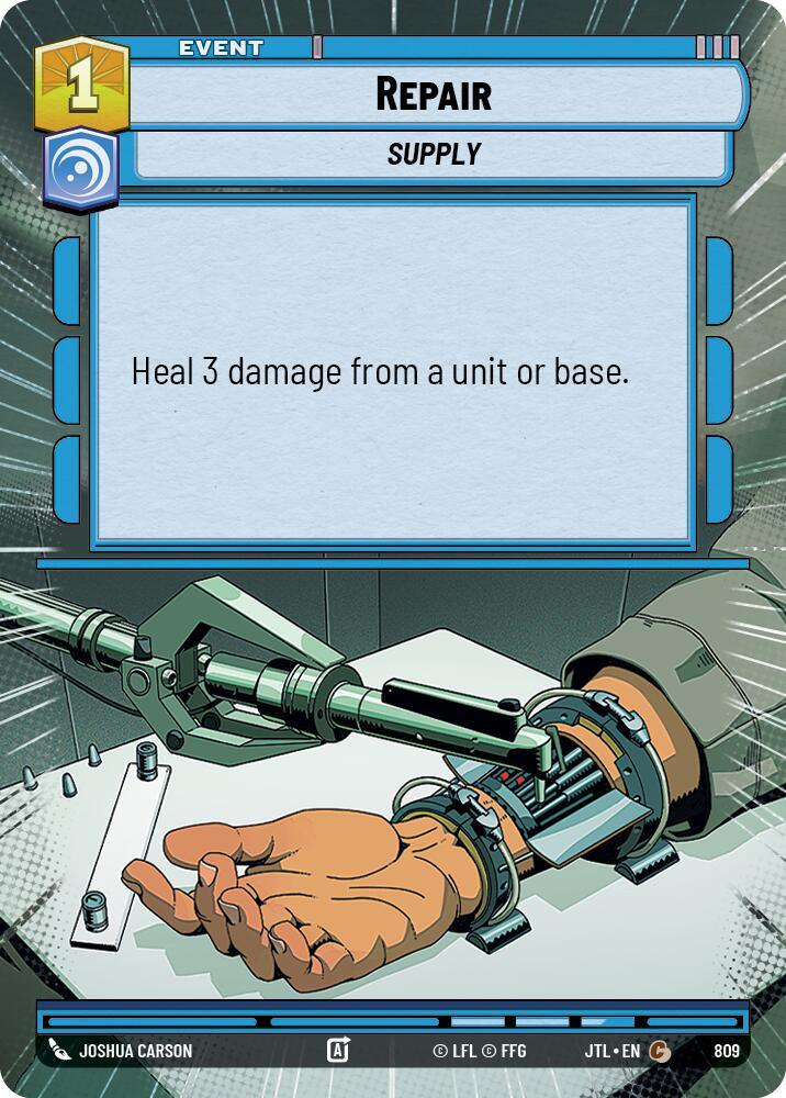 Repair (Hyperspace Foil) (809) [Jump to Lightspeed] (ONLINE ORDER ONLY)