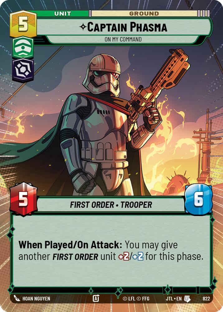 Captain Phasma - On My Command (822) (Hyperspace Foil) (822) [Jump to Lightspeed]