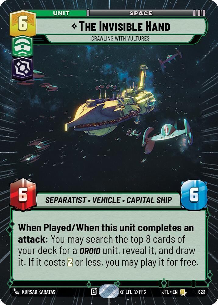 The Invisible Hand - Crawling With Vultures (Hyperspace Foil) (823) [Jump to Lightspeed] (ONLINE ORDER ONLY)